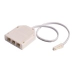 Deko-Light 940064 Elektrisches Montagezubehör, MINI-AMP 3-fach VT (1x Stecker, 3x Buchse) 20cm, 12 