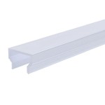 Deko-Light 984005 Profil Abdeckung, Abdeckung H-01-08, 2m, milchig, PMMA, Satiniert 40% Transmissi 
