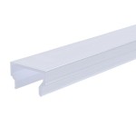 Deko-Light 984015 Profil Abdeckung, Abdeckung H-01-10, 2m, milchig, PMMA, Satiniert 40% Transmissi 