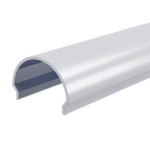 Deko-Light 984545 Profil Abdeckung, Abdeckung R-01-20, 2m, milchig, PMMA, Satiniert 40% Transmissi 