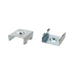 Deko-Light 987006 Profil Halteklammer, 2er Set Halteklammern für AU-12, Metall, Länge: 20 mm, Brei 