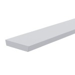 Deko-Light 988085 Profil Abdeckung, Abdeckung I-03-15, 2m, milchig, PMMA, Satiniert 40% Transmissi 