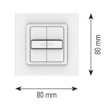SOMFY 1800537 Smoove Duo Taster IN 