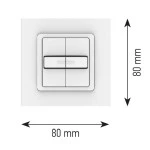 SOMFY 1800538 Doppeltaster m.Tast/Rast 2 Jalou 