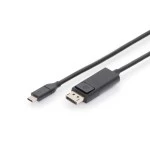 Digitus AK-300333-020-S USB Typ-C Gen 2 Adapter- / Konverterkabel, Typ-C auf DP 