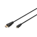 Digitus AK-330115-010-S HDMI High Speed mit Ethernet Anschlusskabel 