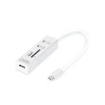 ASSMANN DA-70243 DIGITUS USB Typ-C™ OTG 3-Port Hub + Kartenleser 