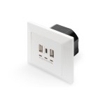 ASSMANN DA-70618 DIGITUS Steckdose mit USB A & USB-C™ Ports, Unterputz-Montage 