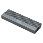 Digitus DA-71120-1 USB M.2 Festplattengehäuse, SSD, extern, NVMe, 10Gbps, USB 3.1 Gen2, Aluminium, werkzeugfrei 