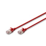Digitus DK-1632-A-005S-R CAT 6A F-FTP Slim Patchkabel, 0,5m, Rot 