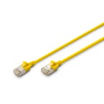 Digitus DK-1632-A-005S-Y CAT 6A F-FTP Slim Patchkabel, 0,5m, Gelb 