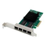 Digitus DN-10114 4-Port Gigabit Ethernet Netzwerkkarte, RJ45, PCI Express, Intel I350 