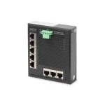 ASSMANN DN-651127 DIGITUS 8 Port Gigabit Ethernet Netzwerk Switch, Flat, Industrial, Unmanaged 
