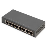 Digitus DN-80066-1 8-Port Gigabit Switch, Desktop, Unmanaged, Metallgehäuse 