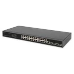 ASSMANN DN-80223 DIGITUS 24-Port Gigabit Switch, 19 Zoll, Managed, 4 SFP+ Uplinks 