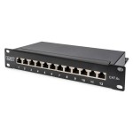 ASSMANN DN-91612S-EA DIGITUS CAT 6A Patch Panel, geschirmt, 12-Port, 1HE, 10, schwarz 