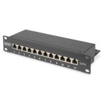 ASSMANN DN-91612S DIGITUS CAT 6, Klasse E Patch Panel, geschirmt, schwarz 