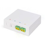 Digitus DN-931097 FTTH Gehäuse, 2 x LC/APC DX Kupplung mit Shutter 
