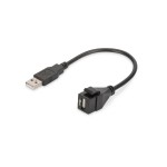 ASSMANN DN-93402 DIGITUS USB 2.0 Keystone Modul mit 16 cm Kabel (Buchse/Stecker) 