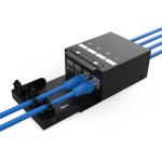 Digitus DN-93708-4 Konsolidierungspunkt-Box, 4 Ports Keystone-Module mit intelligentem Kabelmanager 