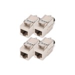 Digitus DN-93816-4 CAT 8.1 Keystone Modul, geschirmt, werkzeugfreier Montageanschluss - 4 Stk. 