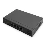 ASSMANN DN-95330-1 DIGITUS 4+1-Port Gigabit PoE Netzwerkswitch, Desktop, unmanaged, 1 Uplink Port RJ45, 60 W, af/at 