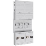 ABN EZ27340 Zählerplatz eHZ 4Z mit Klemmstein/OKK 5-polig BxH 500x1050mm 