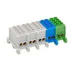 ABN XHKB5254BG Hauptleitungsklemme 5-polig fingersicher 5x4x25 mm² blau/gelb 