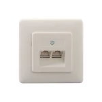 Rutenbeck 13011216 UAE-Anschlussdose 2-fach Unterputz mit LSA-Anschlusskontakten 2 x 8-polig 2 x 8 LSA-Kontakte mit Kunststofftragstegen mit Spreizkrallen 