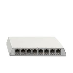 Rutenbeck 23611108 10 Gigabit-Patchpanel, geschirmt, Aufputz, für Tisch-/Wandmontage, REG-Montage mit Hutschienenadapter 10010070 