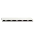 Rutenbeck 23611124 10 Gigabit-Patchpanel, geschirmt, Aufputz, für Tisch-/Wandmontage, REG-Montage mit Hutschienenadapter 10010070 
