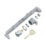 Rutenbeck 690317 Schlosseinbausatz für KVK und KVK MB, Schließzylinder und Regelstange, sichert den Verteiler vor unbefugtem Öffnen 