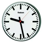 Theben 5009241 Wanduhr einseitig OSIRIA 241 BR-EIB Balkenziffern 