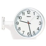 Theben 5009250 Wanduhr doppelseitig OSIRIA 242 AR-EIB arabische Zahlen 