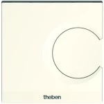 Theben 7030003 Elektronischer Aufputz-Raumthermostat ohne Stellrad mit manipulationssicherer Temperaturregelung von 5 
