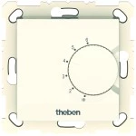 Theben 7410300 Elektronischer Unterputz-Raumthermostat mit Stellrad zur Temperaturregelung von 5 bis 30 °C 