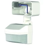 Theben 9080041 Bewegungsmeldermodul mit 180° Erfassungswinkel und 12 m Reichweite, drehbarer Sensor weiß 
