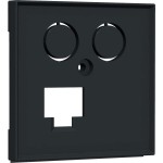 Homeway HW-ZL0ANM55V1 Zentralplatte TV+LAN 55x55mm anthrazit matt 