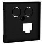 Homeway HW-Z0LANG55V1 Zentralplatte one. TV+LAN 55x55mm anthrazit 