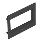 OBO Bettermann 7408276 Abdeckplatte 2-fach Modul 45 für T4B T4B P7 9011 