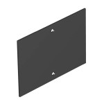 OBO Bettermann 7408228 Abdeckplatte ohne Lochbild für T4B T4B P0S2 9011 