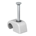 OBO Bettermann 2228858 Haft-Clip mit Nagel 10-14mm L40 PP lichtgrau 2027 40 LGR 100 Stück 