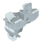 OBO Bettermann 1488381 Trägerklammer mit Rohraufnahme unten 20 mm 3-7mm Stahl Zinklamelle 50 Stk. 