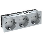 OBO Bettermann 6120052 Steckdose 3-fach Schutzkontakt STD-D0 AL3 