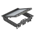 OBO Bettermann 7405079 Geräteeinsatz für Universalmontage GES9-3B U 9011 