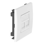 OBO Bettermann 6119492 Einbaueinheit Datentechnik für 2 Anschlussmodul DTE-RW G2C1 