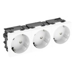 OBO Bettermann 6120503 Steckdose 33 Grad 3-fach Schutzkontakt,Con.45 STD-D3SC RW3 