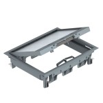 OBO Bettermann 7405321 Geräteeinsatz grau GES6-2U10T 7011 