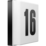 RZB 221167.003.25 Die superflache Hausnummernleuchte LED-Hausnummernleuchte Unterteil Schwarz 4000K 