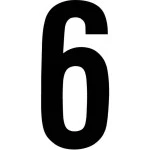 RZB 99222.003.6 Ziffer schwarz 100mm für Hausnummernleuchte 